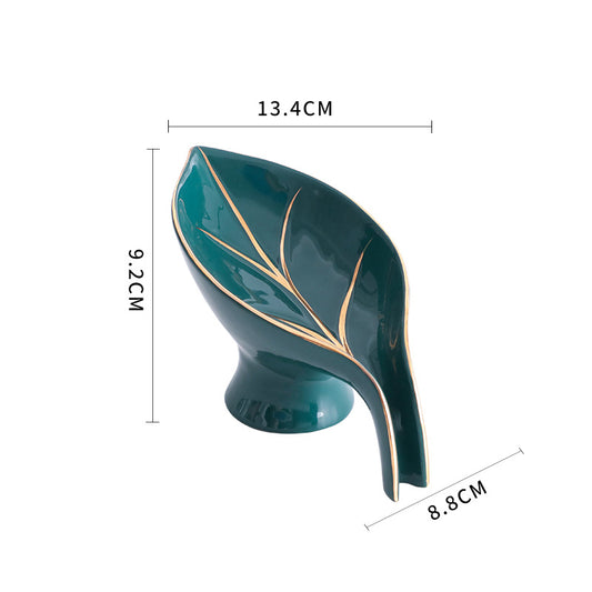 Ceramic Leaf Soap Dish – 3 Colors – view 2