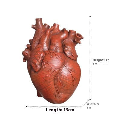 Anatomical Heart Resin Vase – view 4