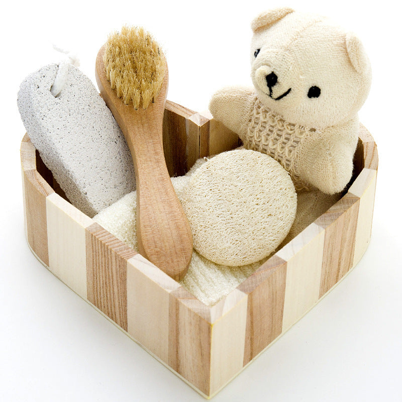 Bath Accessory Gift Set in a Wooden Box – 5 Styles – view 5