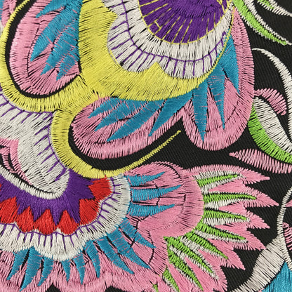 Organic Truth | Embroidered Flower Clutch-3
