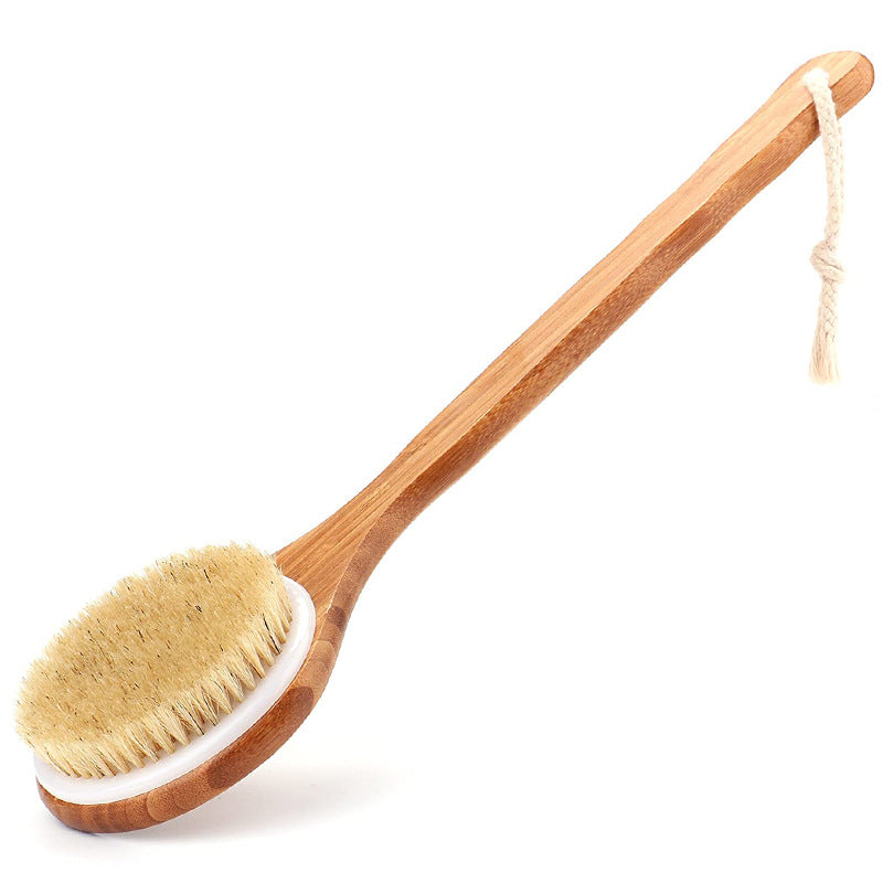 Bamboo Body Brush – Palm, Long Handle or Set – view 7