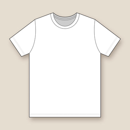 Lightning Eye performance tee in white, back: plain back, no back print