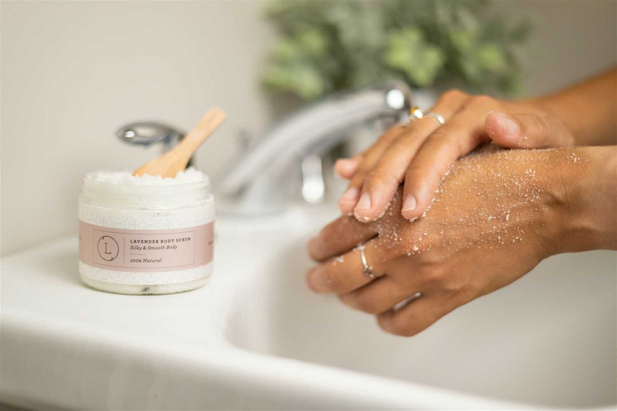 Lavender Body Scrub 9 oz — Exfoliating Salt Polish | Organic Truth-1