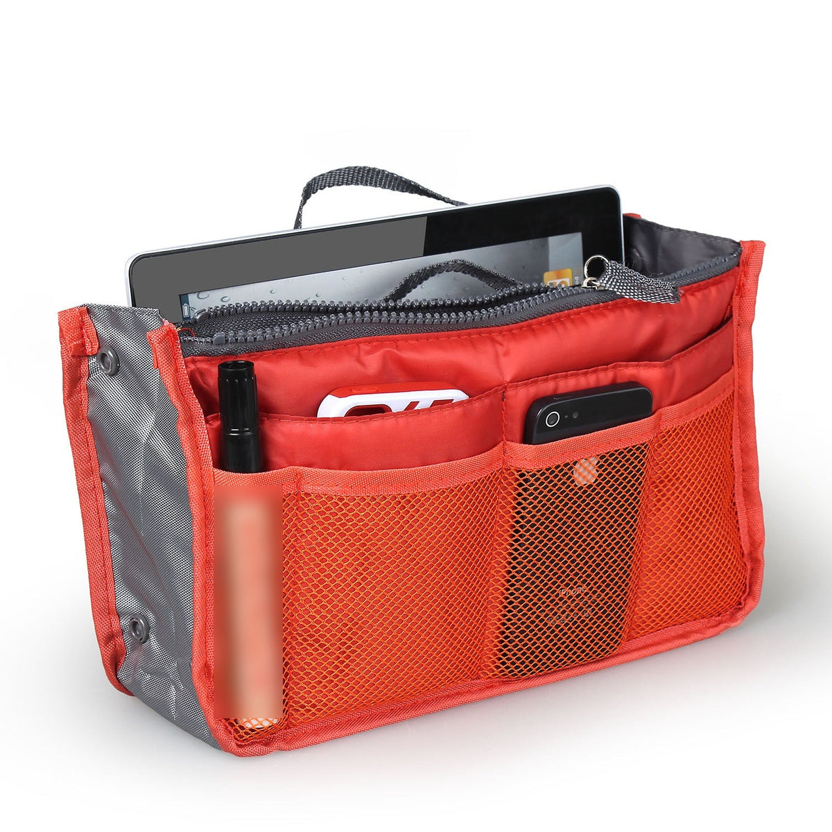 Purse Organizer Insert with 13 Pockets – Orange